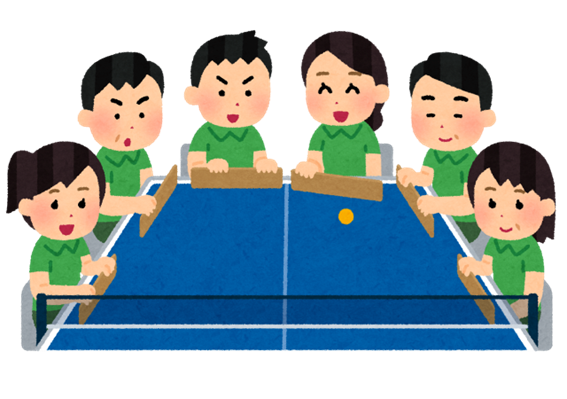 熱戦がくり広げられた、卓球バレー🏓
