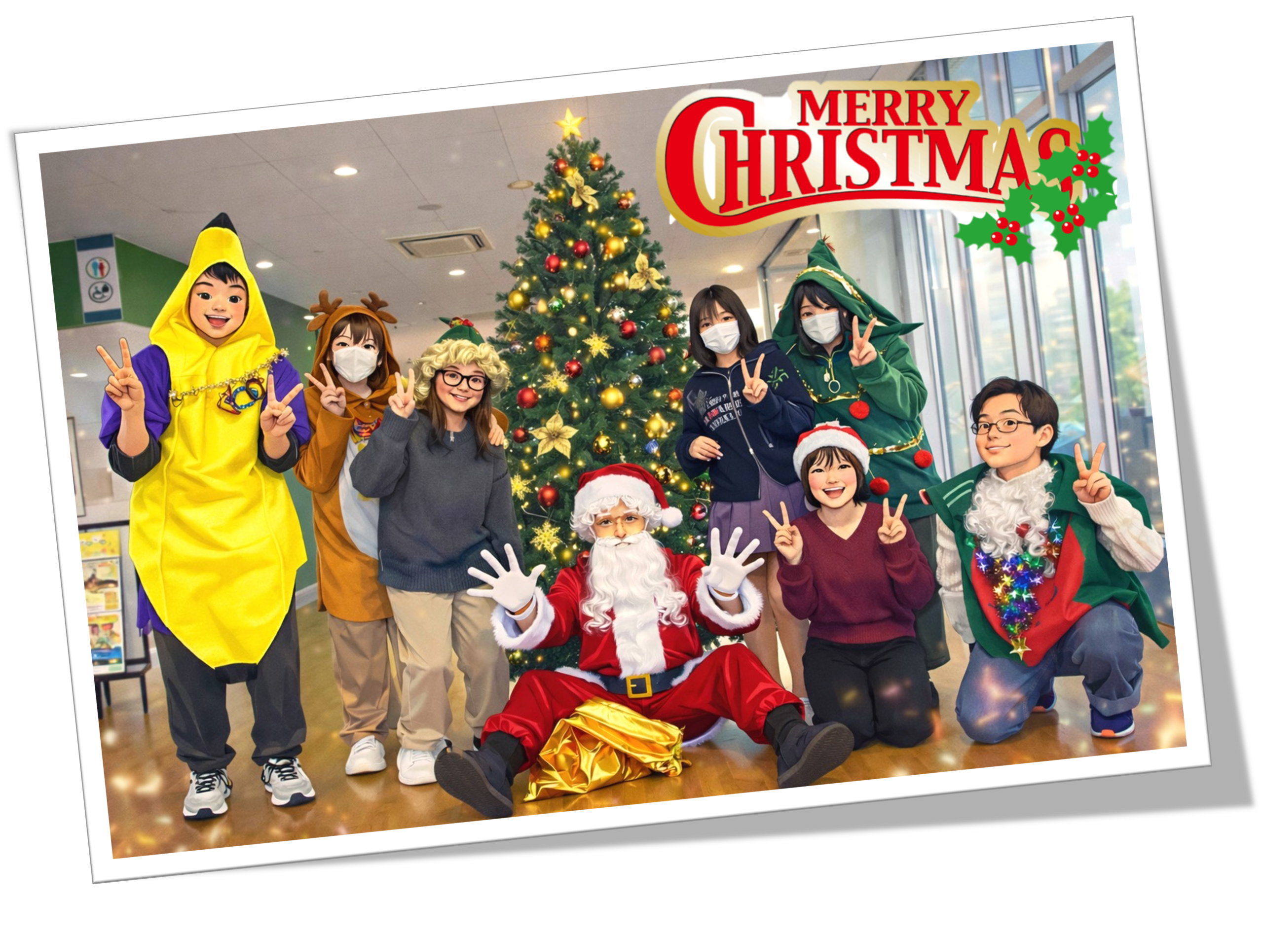 陽気なサンタがコリード韮崎に舞い降りた！！