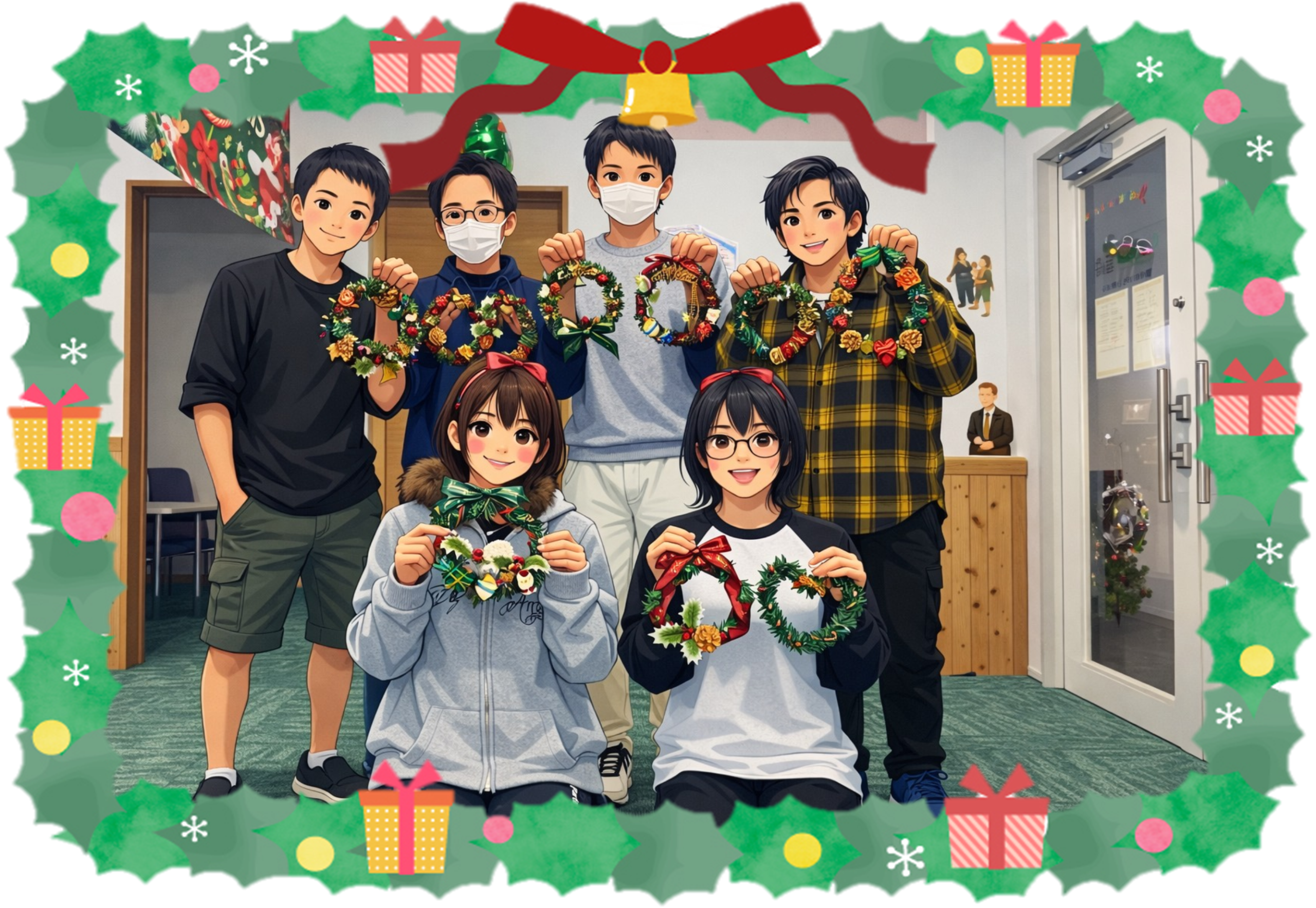 ワクワク体験会で、個性あふれるクリスマスリースが出来たの巻