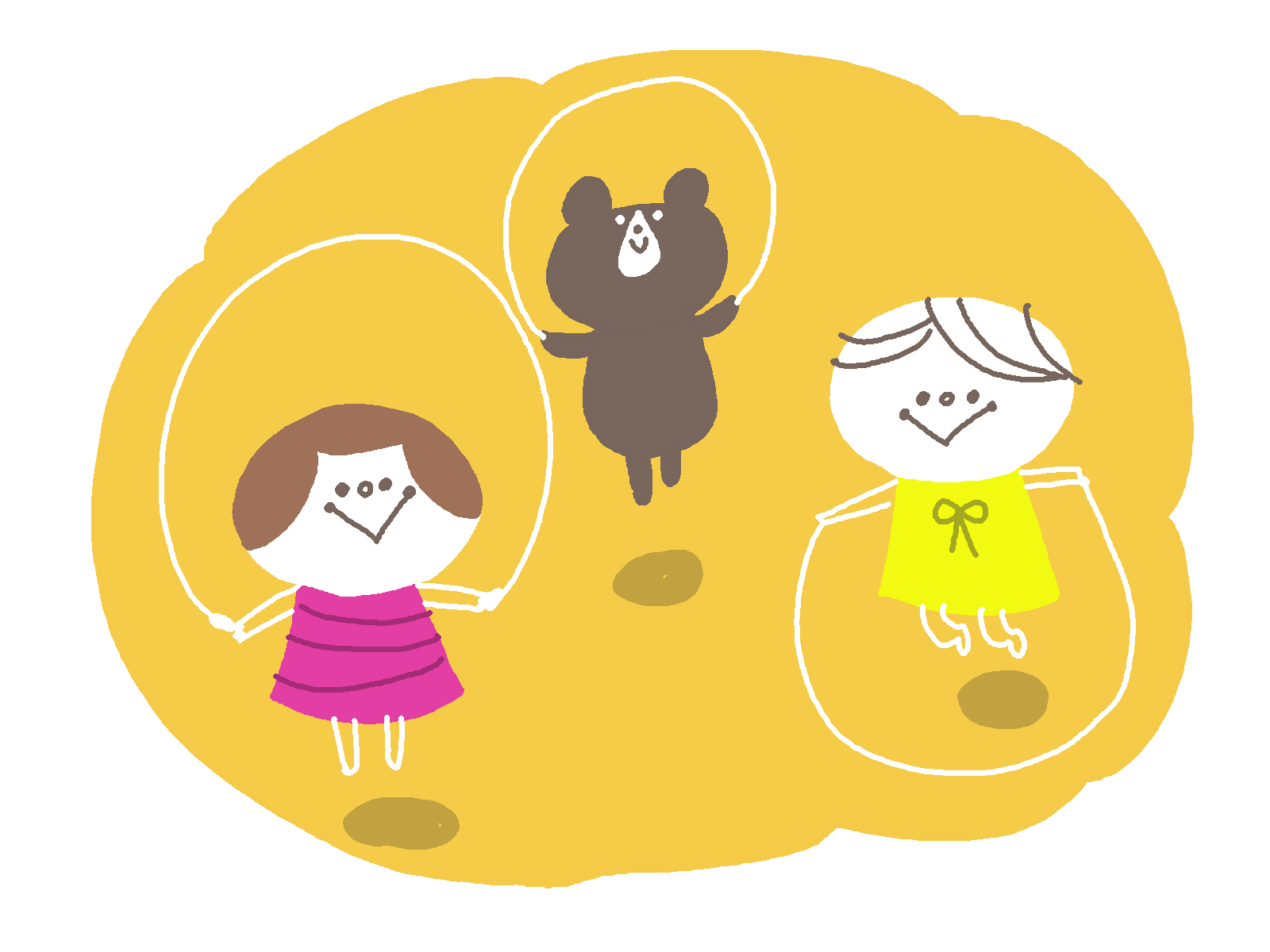 【グループワーク】青空の下で二重飛びと軽スポーツ♪