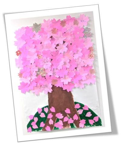 みんなで咲かせた満開の桜です🌸