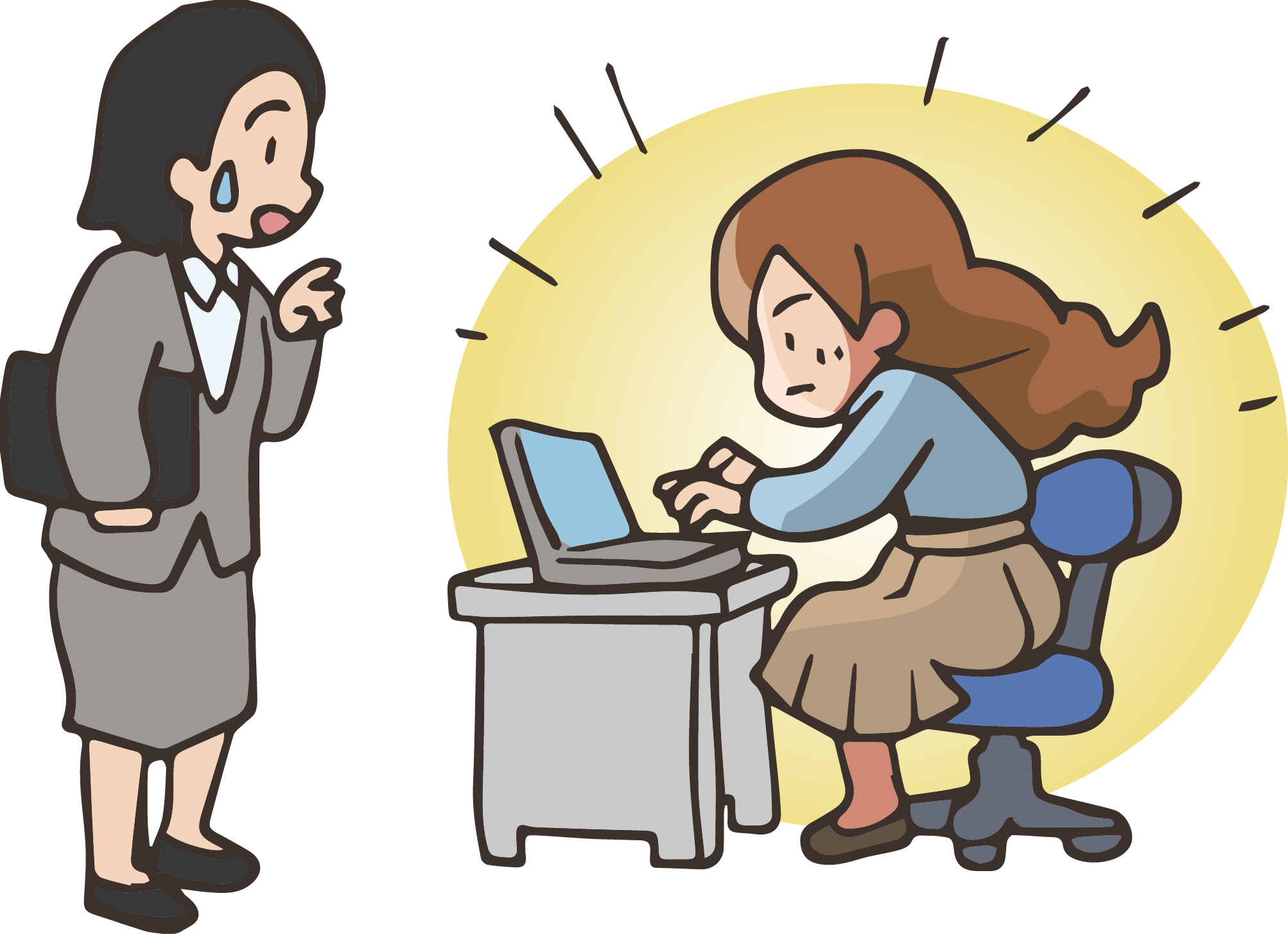 作業に集中し過ぎて、疲れていませんか？