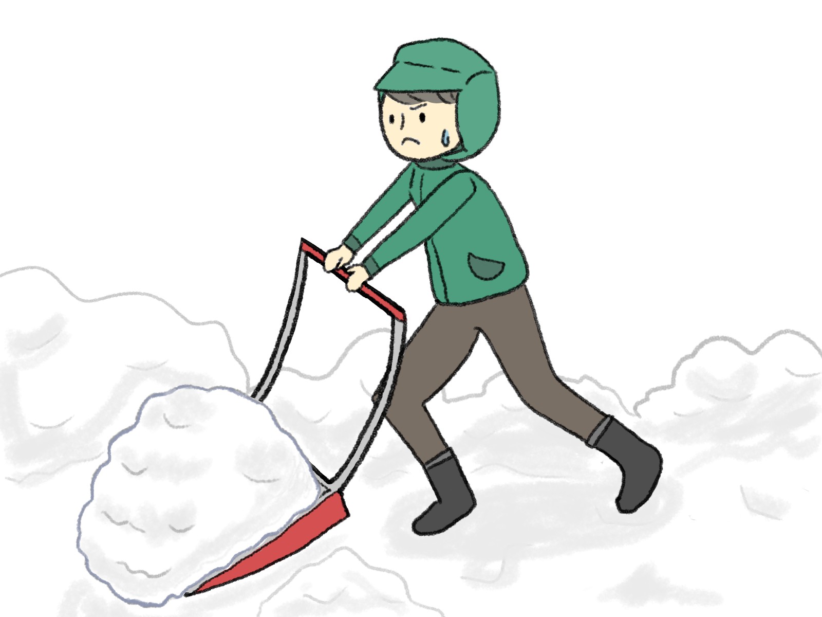 雪かきも、会社で仕事をする上で大切な取り組みです！